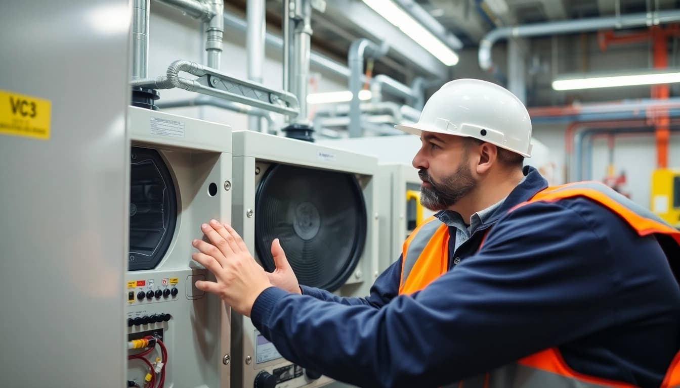 Conducting a DGUV V3 Prüfung to ensure compliance and safety of electrical equipment in a workplace setting.