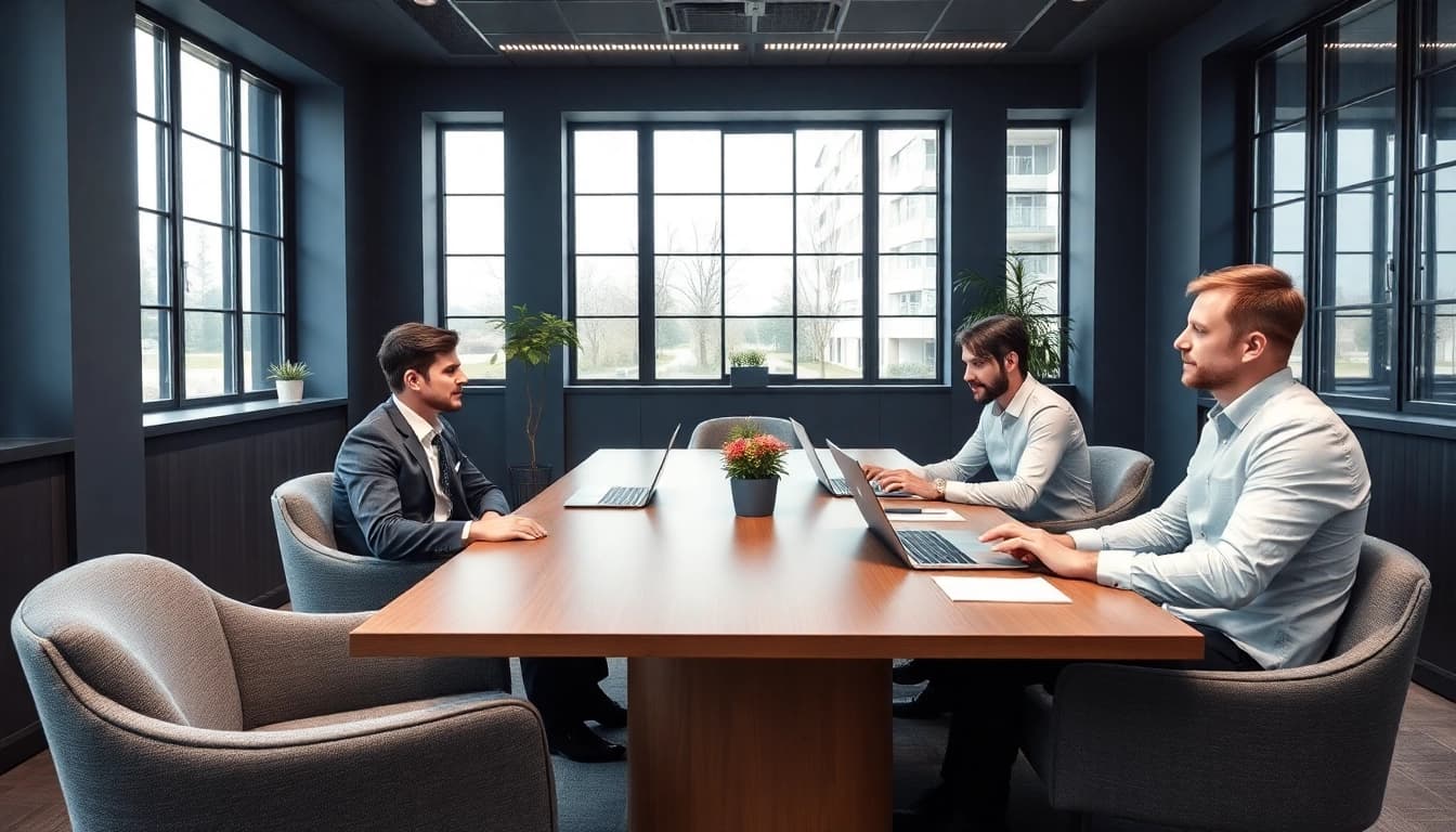 Headhunter Essen: Personalberater in modernem Büro bei der Rekrutierung von Talenten.