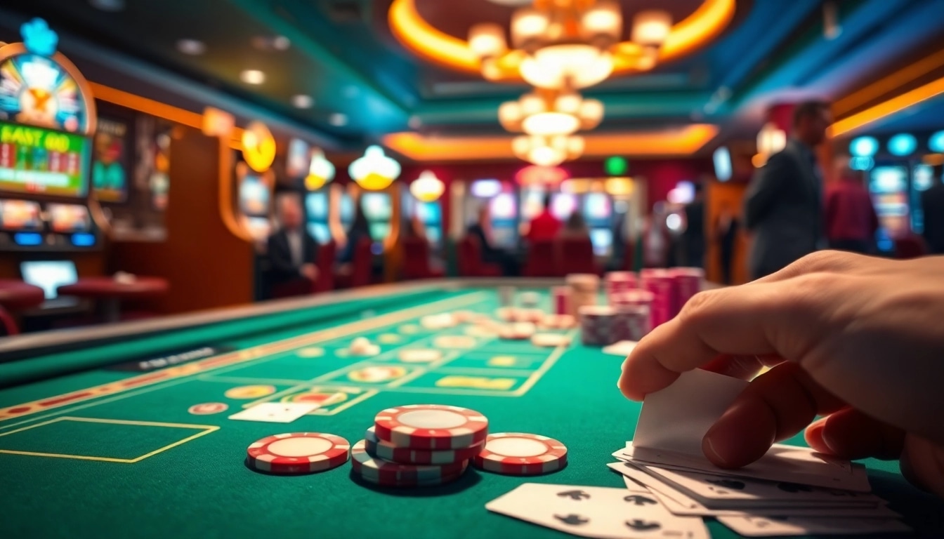 Die Website casinospielen.de bietet spannende Casino-Erlebnisse mit bunten Chips und Karten.