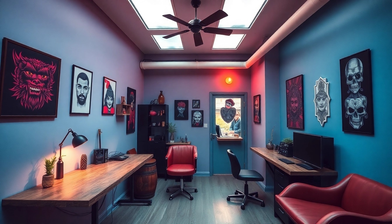 Tattoo Studio München: Kreativer Raum mit talentierten Künstlern und inspirierender Atmosphäre.