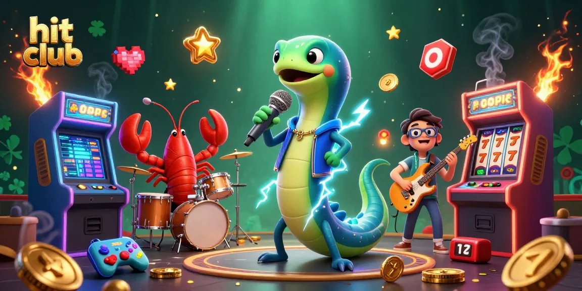 Engage with hit club’s vibrant underwater casino scene featuring a DJ eel and a lively band.