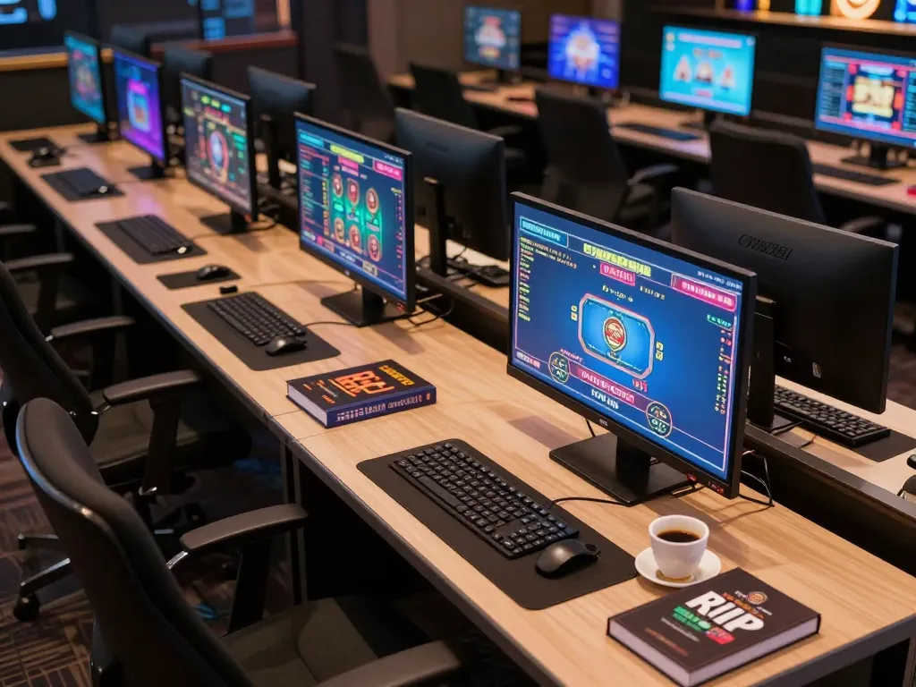 Engaging online casino gameplay with RIK VIP screens displaying slot games and poker
