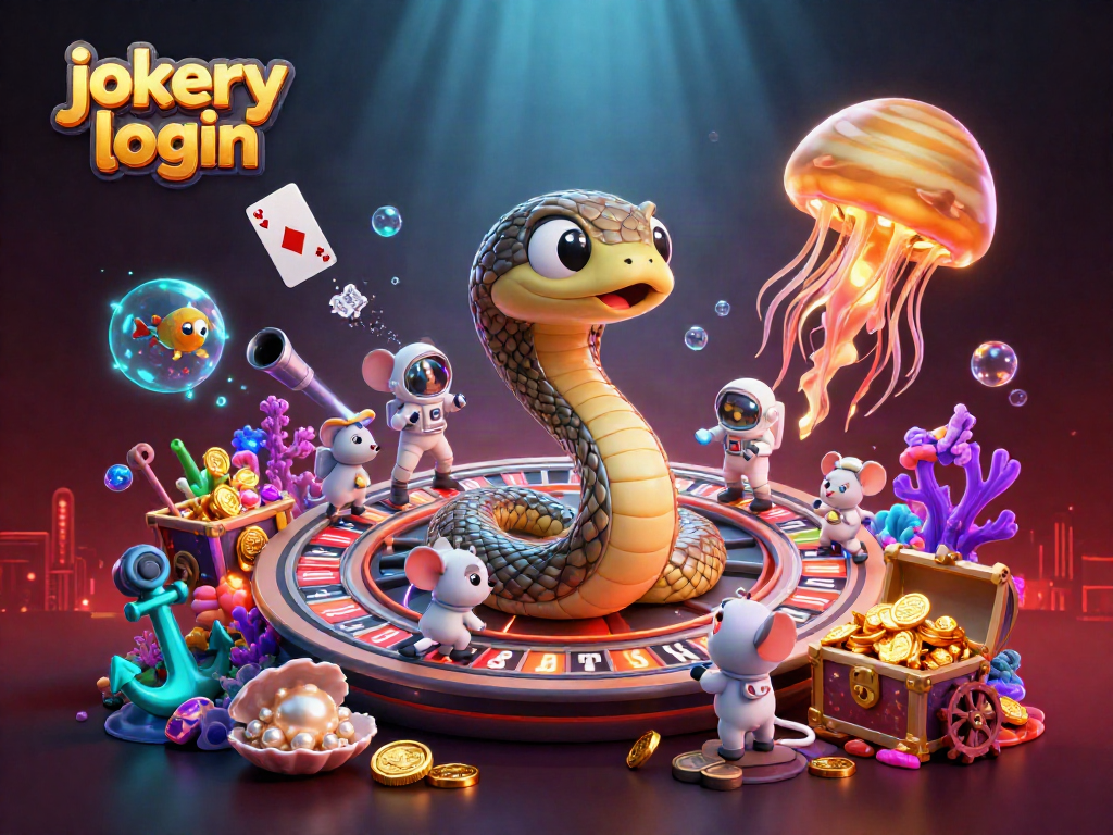 Experience the excitement of jokery login with dynamic bets and cosmic elements in a casino setting.