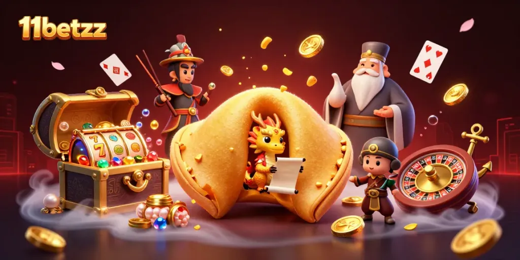 Engaging 3D illustration showcasing the 11betzz casino experience with vibrant gaming elements.