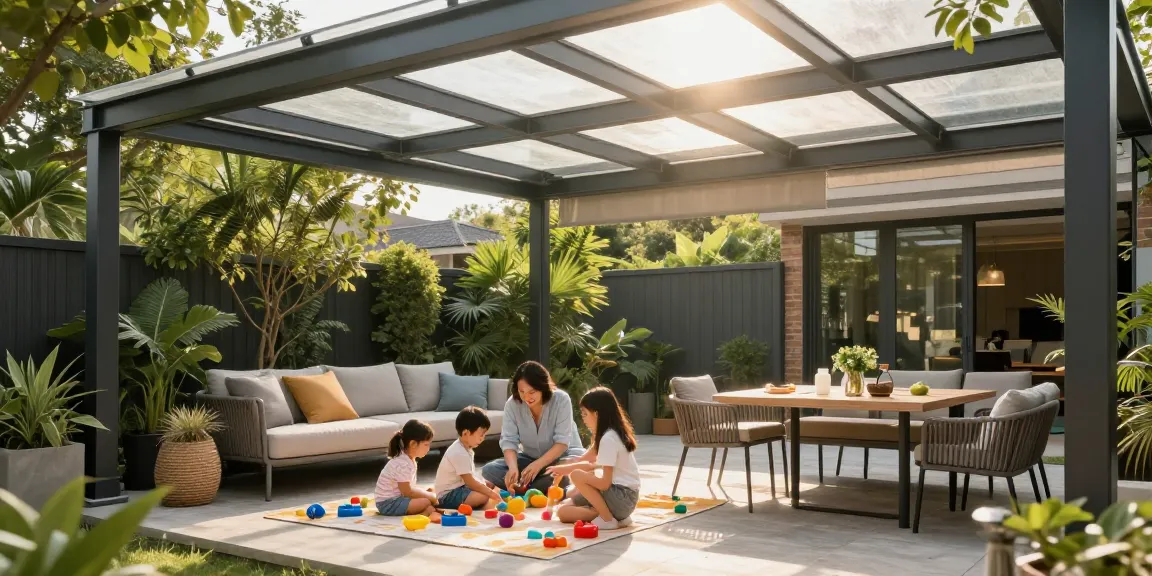 Moderne Terrassenüberdachungen schaffen gemütliche Aufenthaltsräume im Freien.