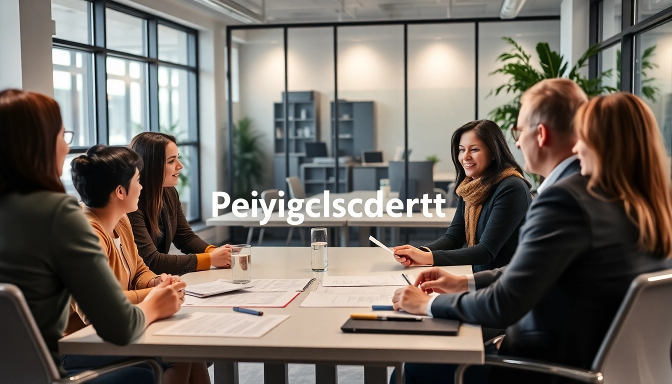 People collaborating on plans to pflegedienst gründen in a modern office environment.