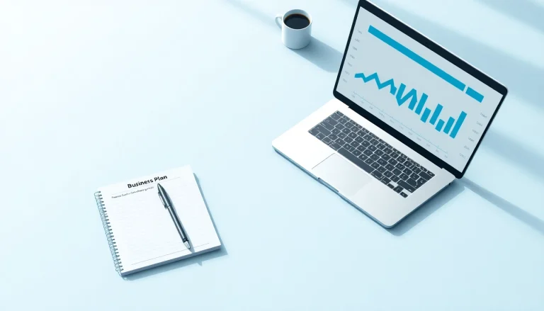 Visualize a gründung ambulanter pflegedienst businessplan cover with a notepad and laptop, symbolizing professional preparation.