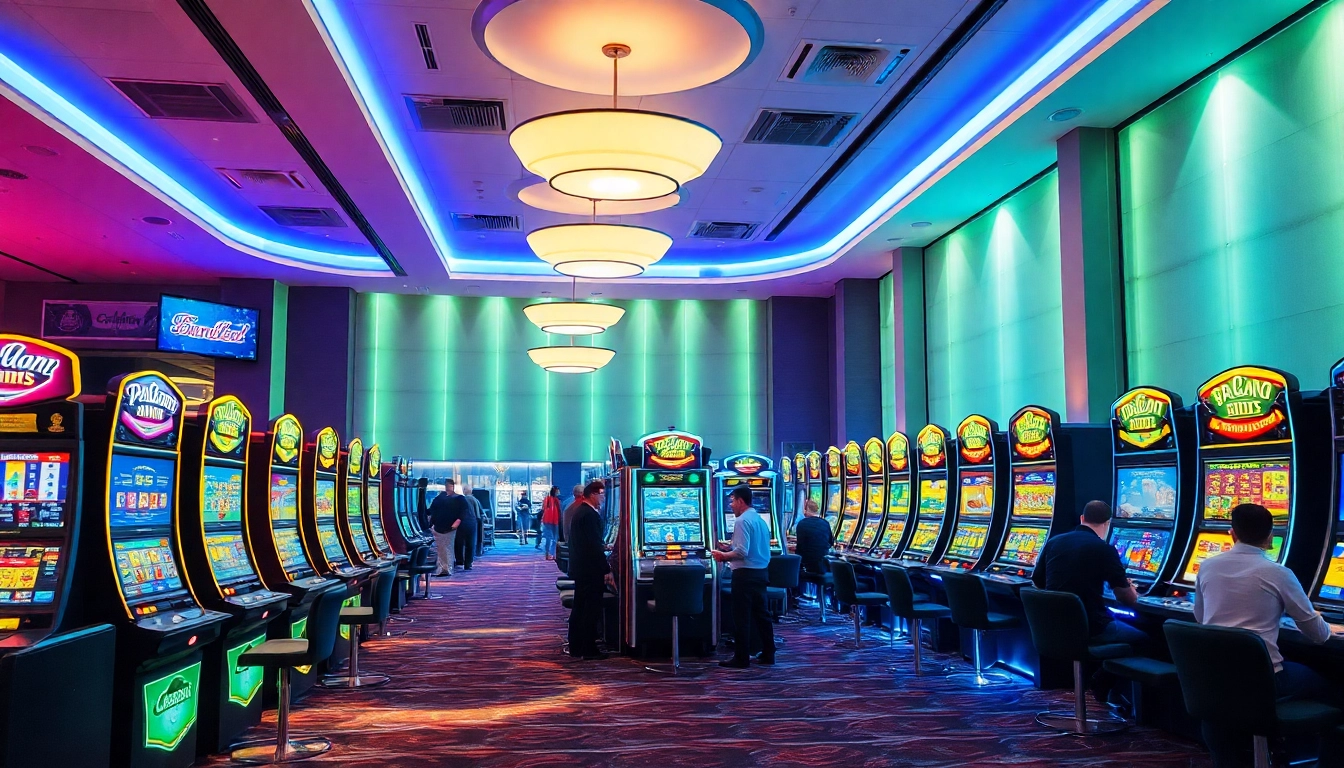 Erlebe spannende Spielmomente in den besten Online Casinos Österreich mit bunten Spielautomaten und fröhlichen Spielern.