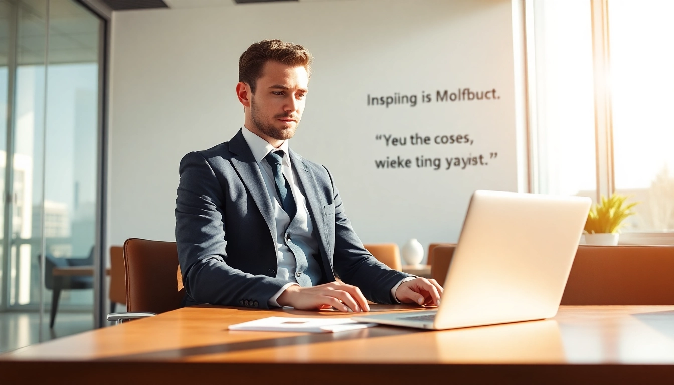 Headhunter Wolfsburg in einem modernen Büro spricht mit einem Klienten über einen Laptop.