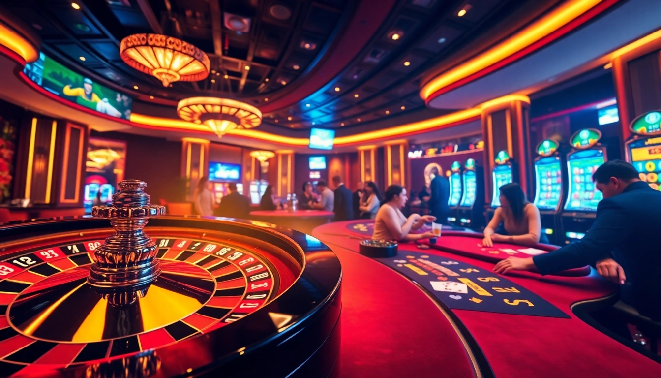 Experience thrilling gambling action with the link 12bet at a luxurious casino table.