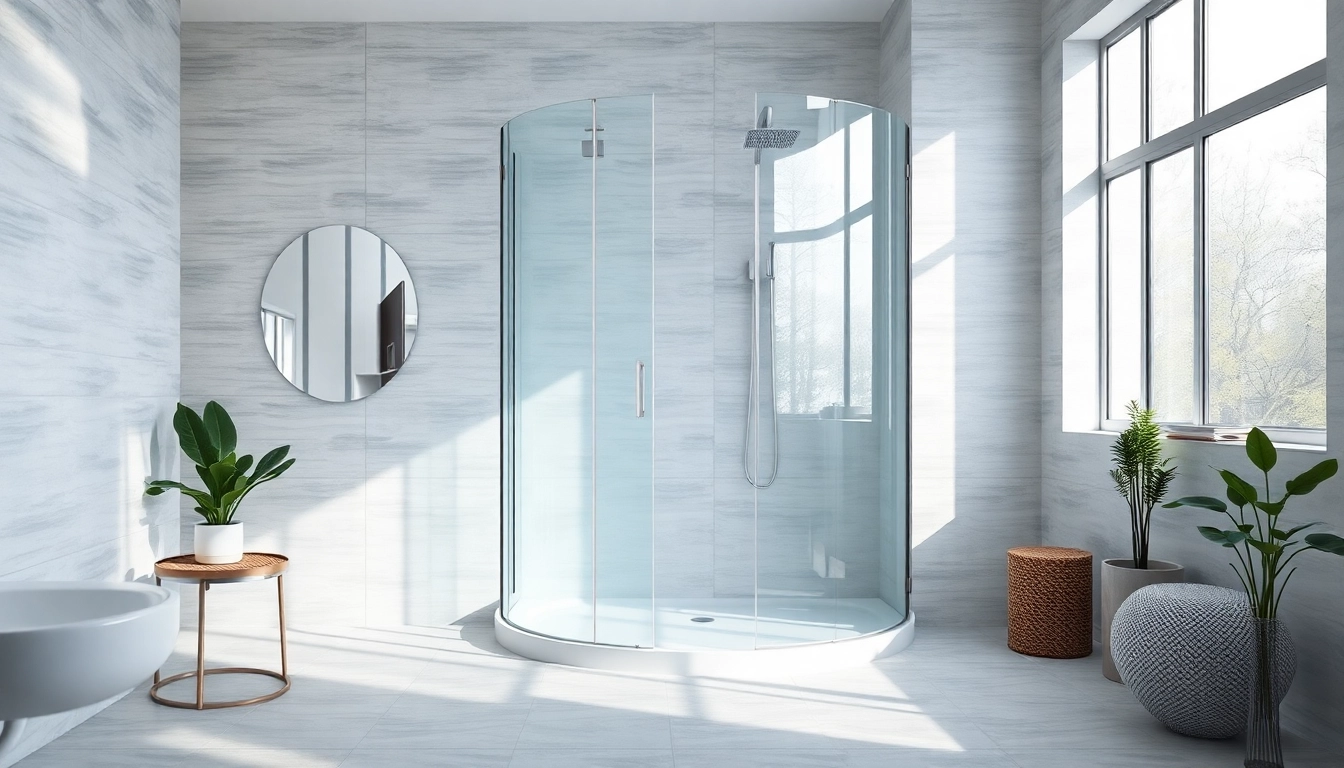 Elegante dusche 100x100 in modernem Badezimmer mit sanfter Beleuchtung und stilvollem Design.