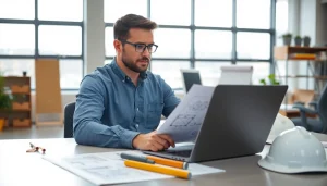 Headhunter Ingenieure sichtbar bei der Analyse von Projektdaten in einem modernen Büro.
