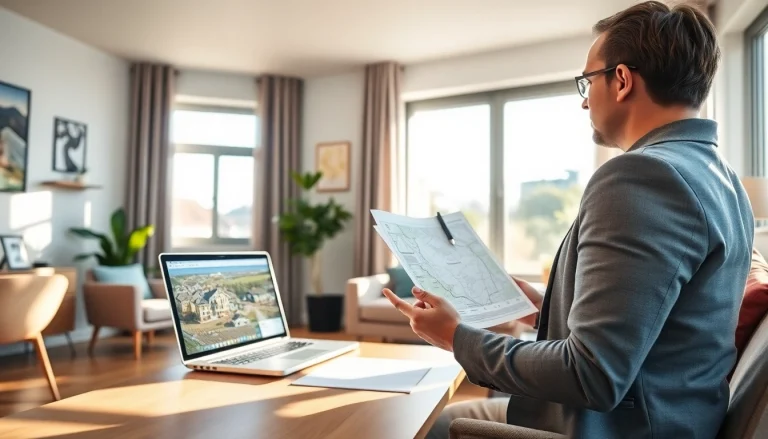 Immobilienmakler Frankfurt Eschersheim berät Kunden in einem modernen Büro.