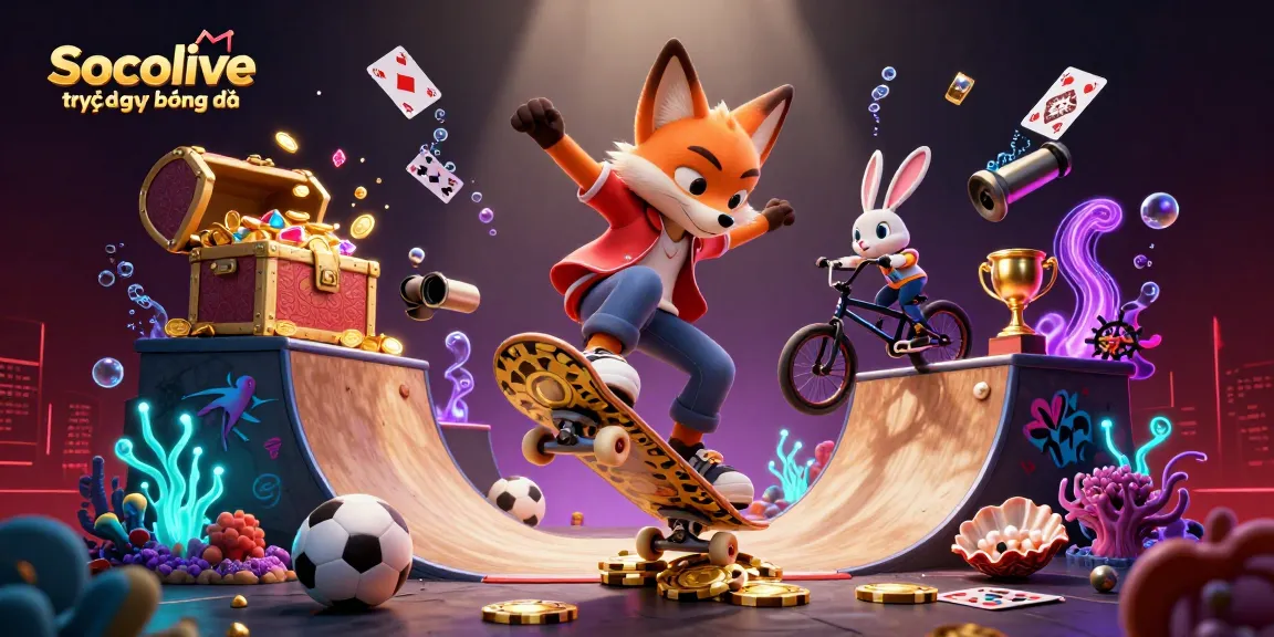 Socolive trực tiếp bóng đá enhances your sports betting experience with thrilling 3D illustration of a betting scene.